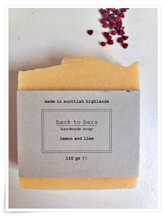 LEMON TREE handmade soap with annatto seeds and fragrance oil