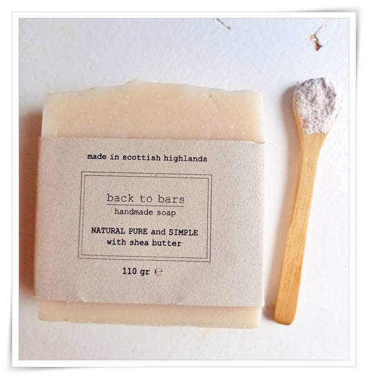 NATURAL PURE AND SIMPLE handmade soap with kaolin clay