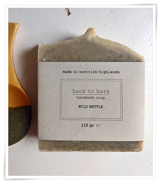 WILD NETTLE handmade soap with organic nettle powder