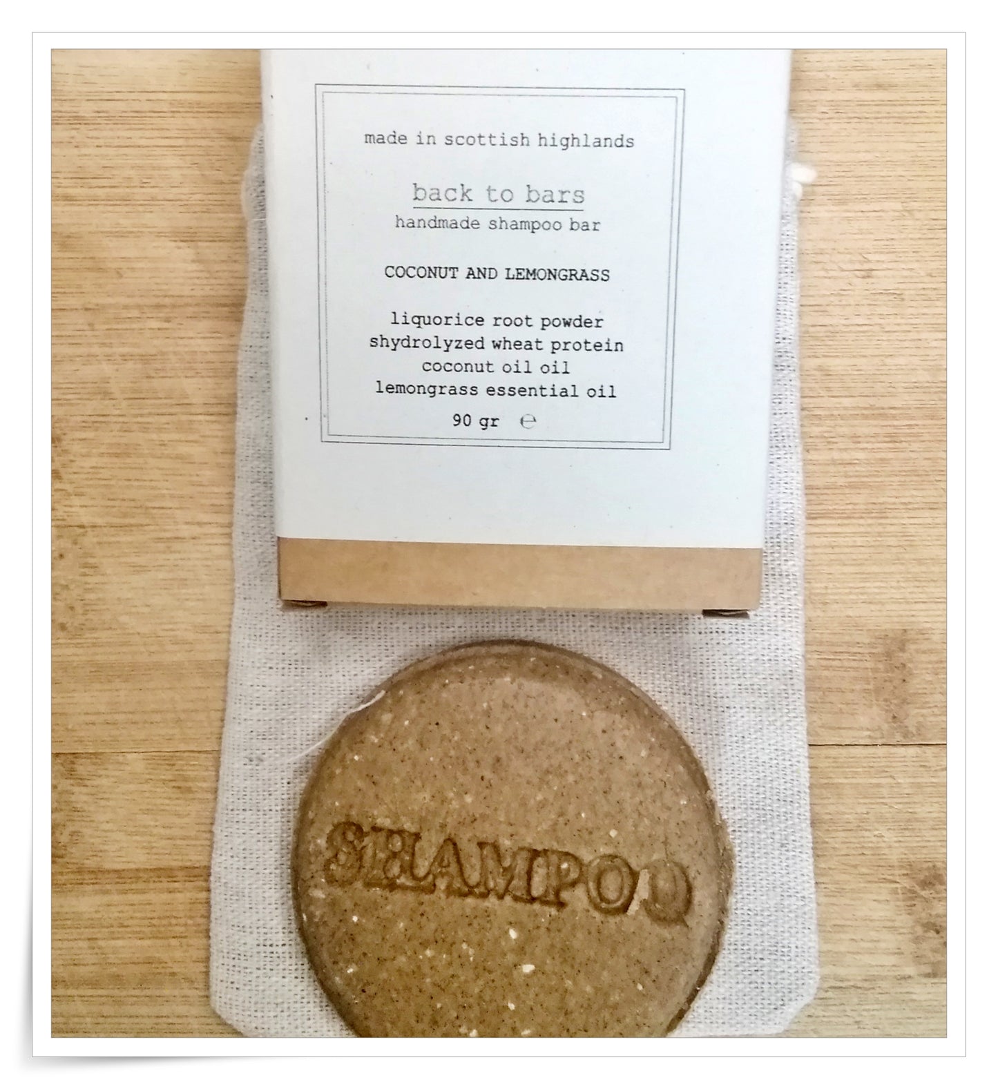 COCONUT AND LEMONGRASS SHAMPOO AND CONDITIONER 90 grams