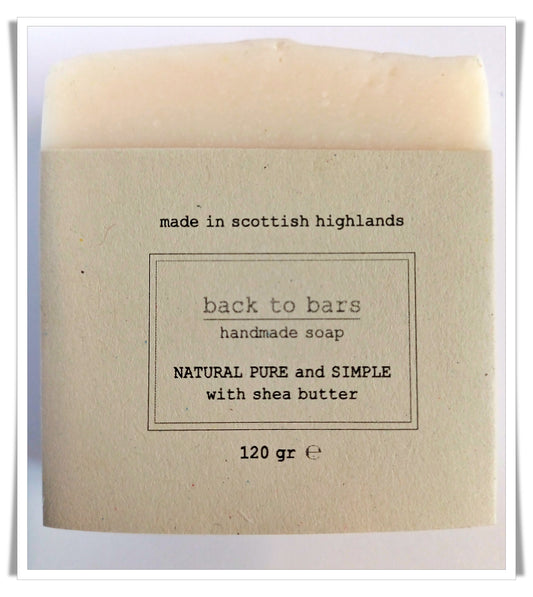 NATURAL PURE AND SIMPLE handmade soap with kaolin clay