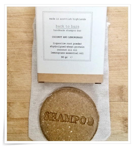 COCONUT AND LEMONGRASS SHAMPOO AND CONDITIONER 90 grams