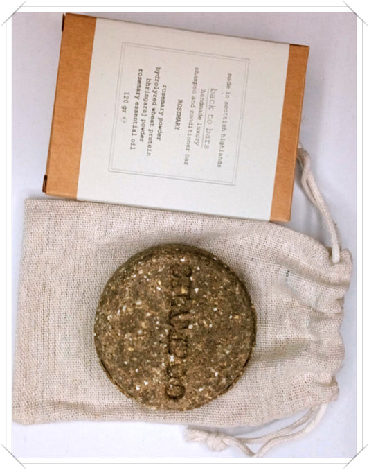 ROSEMARY SHAMPOO AND CONDITIONER BAR 90 GR with rosemary powder hydrolyzed wheat protein bhringaraj powder rosemary essential oil